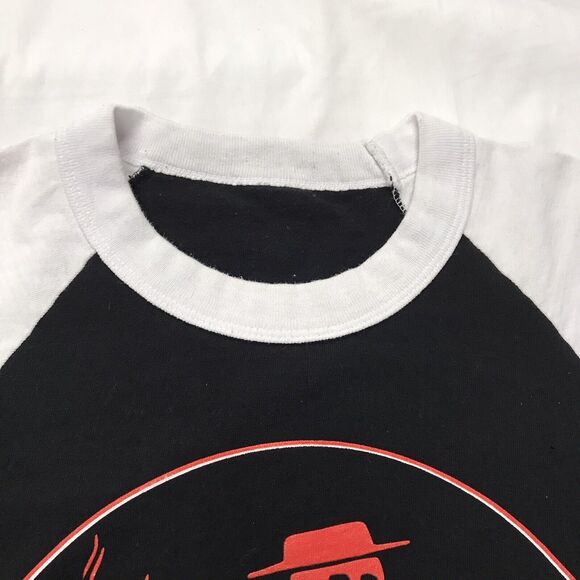 VTG SOCIAL DISTORTION D T-SHIRT BASEBALL RAGLAN M Punk ROCK BAND Y2k Black White - Picture 5 of 9